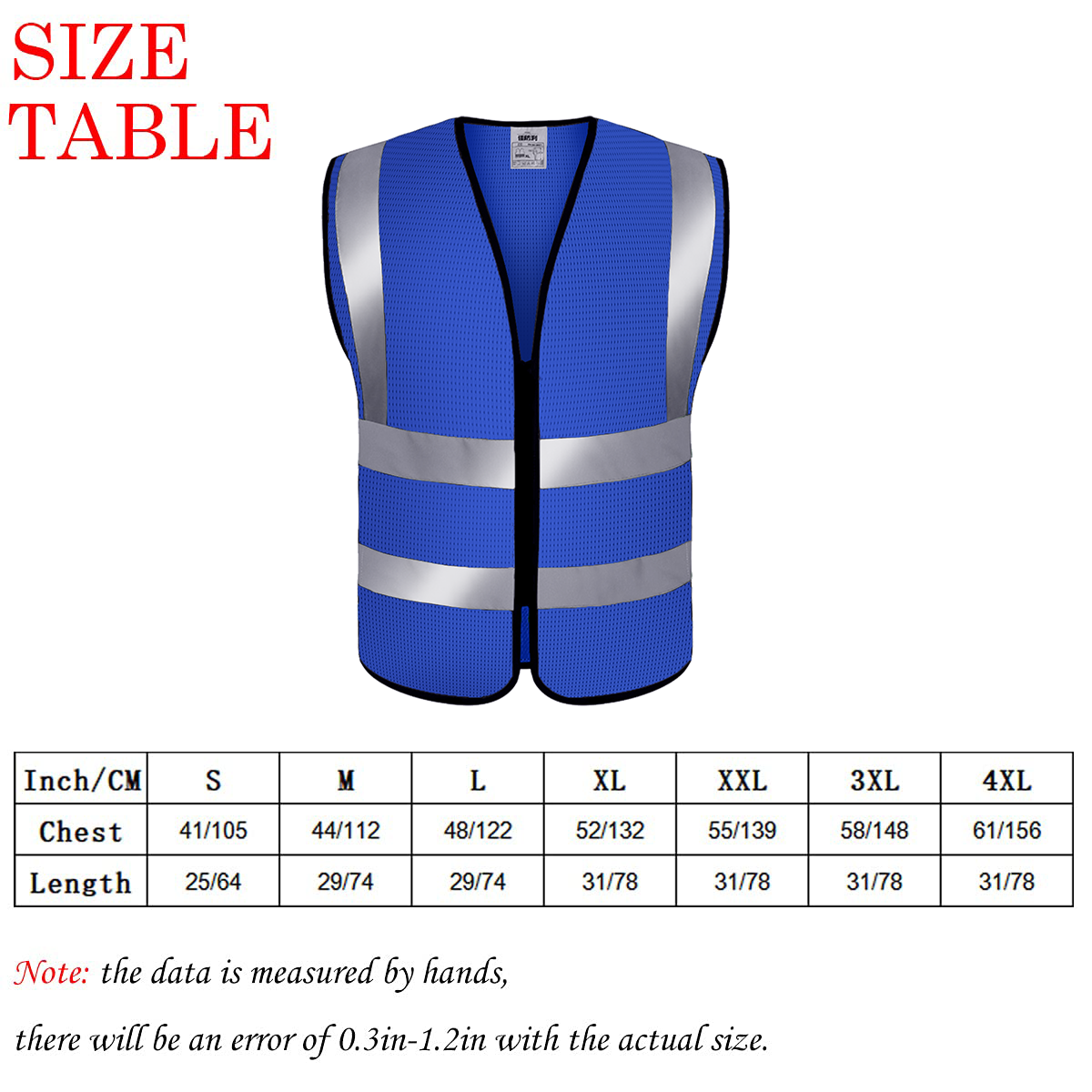 big men safety vest
