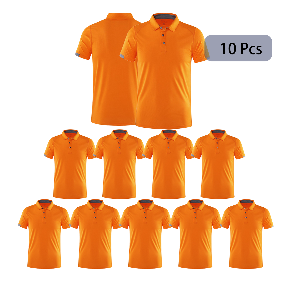 10 pcs dry fit polo shirt