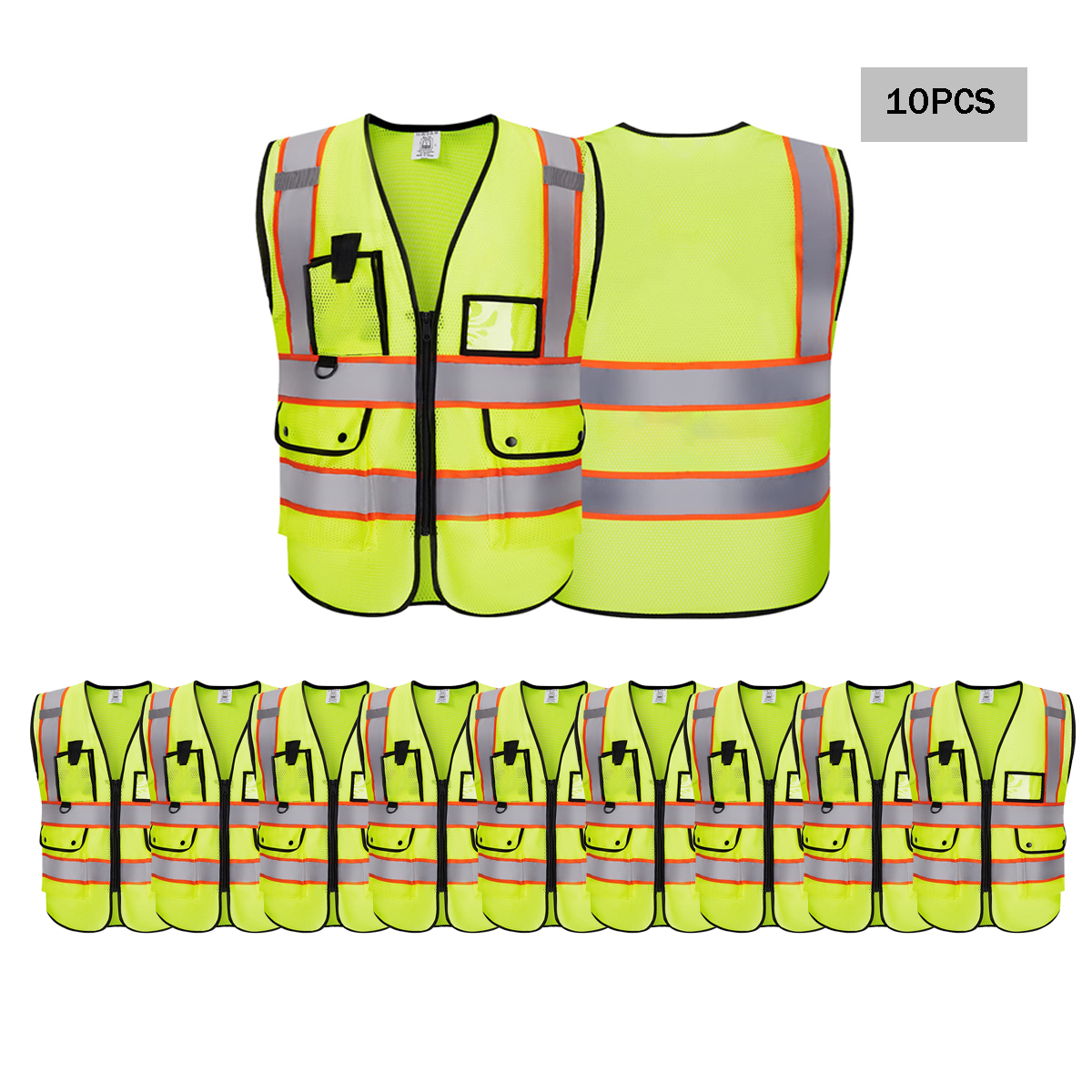yellow mesh 10pack vest