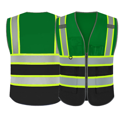 Green and black vest