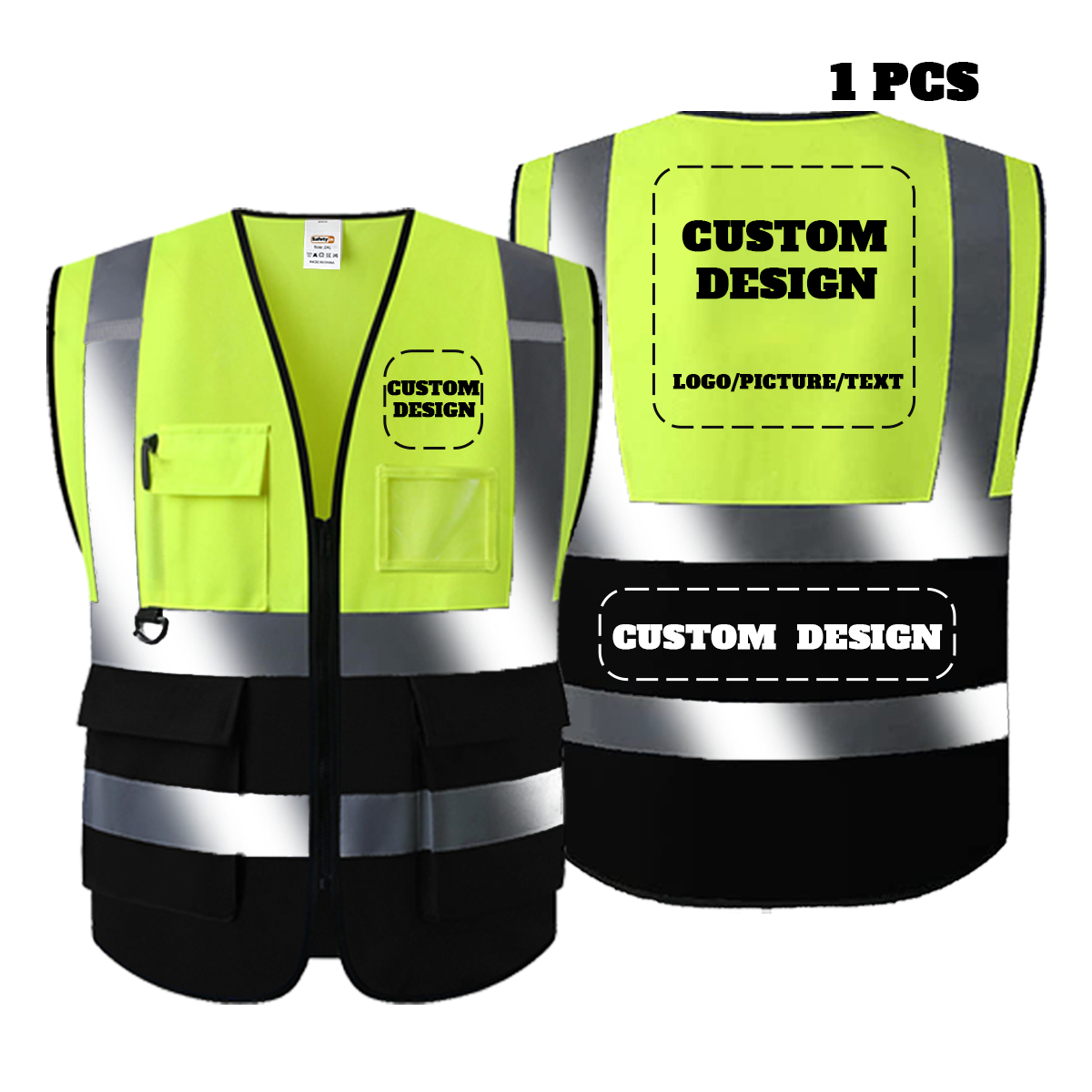 Free Custom Logo Safety Vest with Any Design Personalize Hi Vis Vest Safetyin