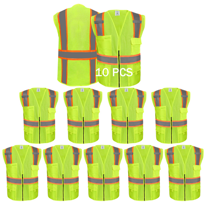 10 packs safety vest