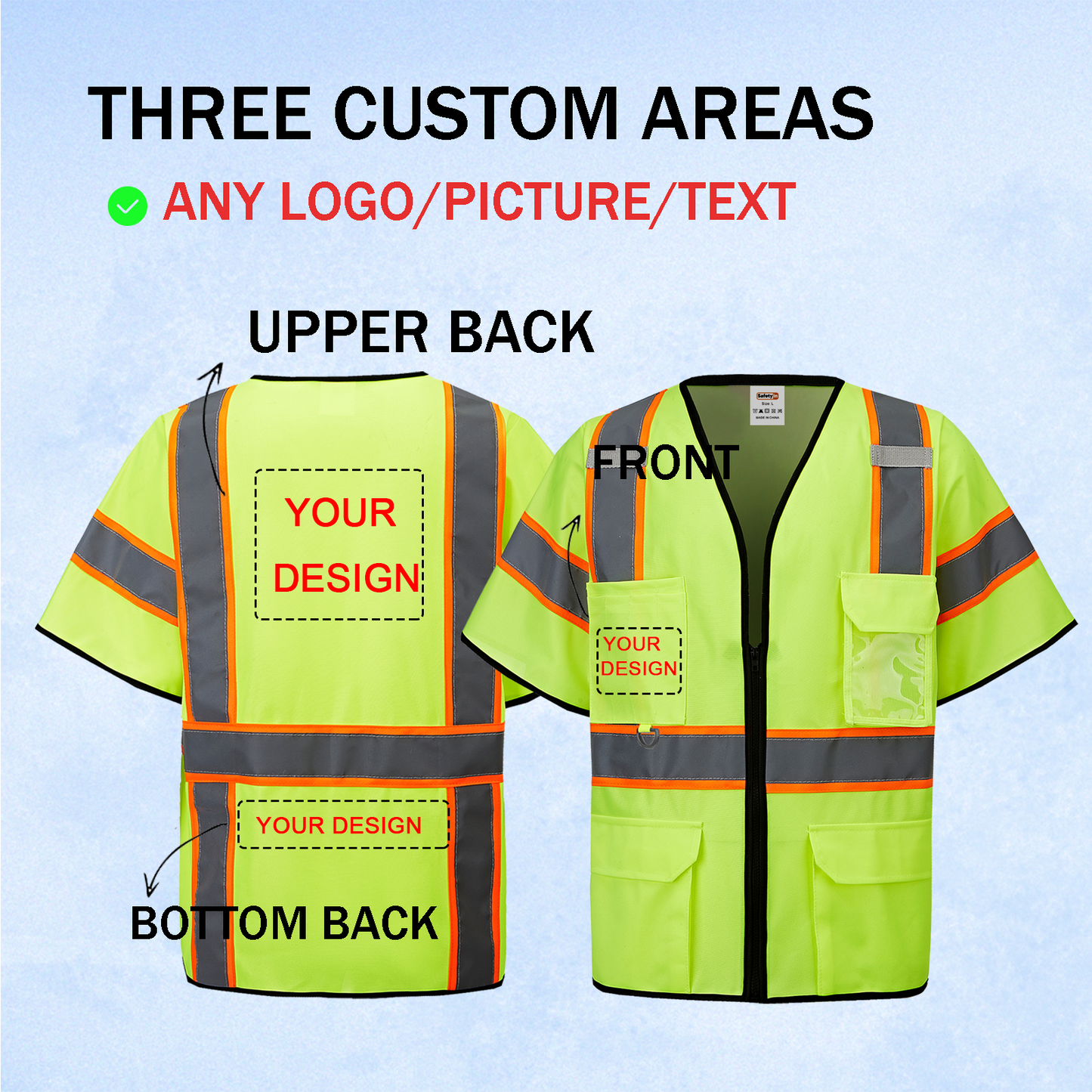 custom class 3 safety vest