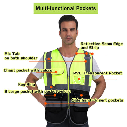 Multi pockets vest